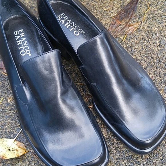 Franco Sarto Shoes - Franco Sarto Flex New No Box Black Leather Slip-On Loafer Non Skid Soles 7.5